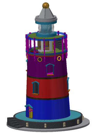 Illustration for article titled Light-Up Bioshock Infinite Lighthouse Cake Topper